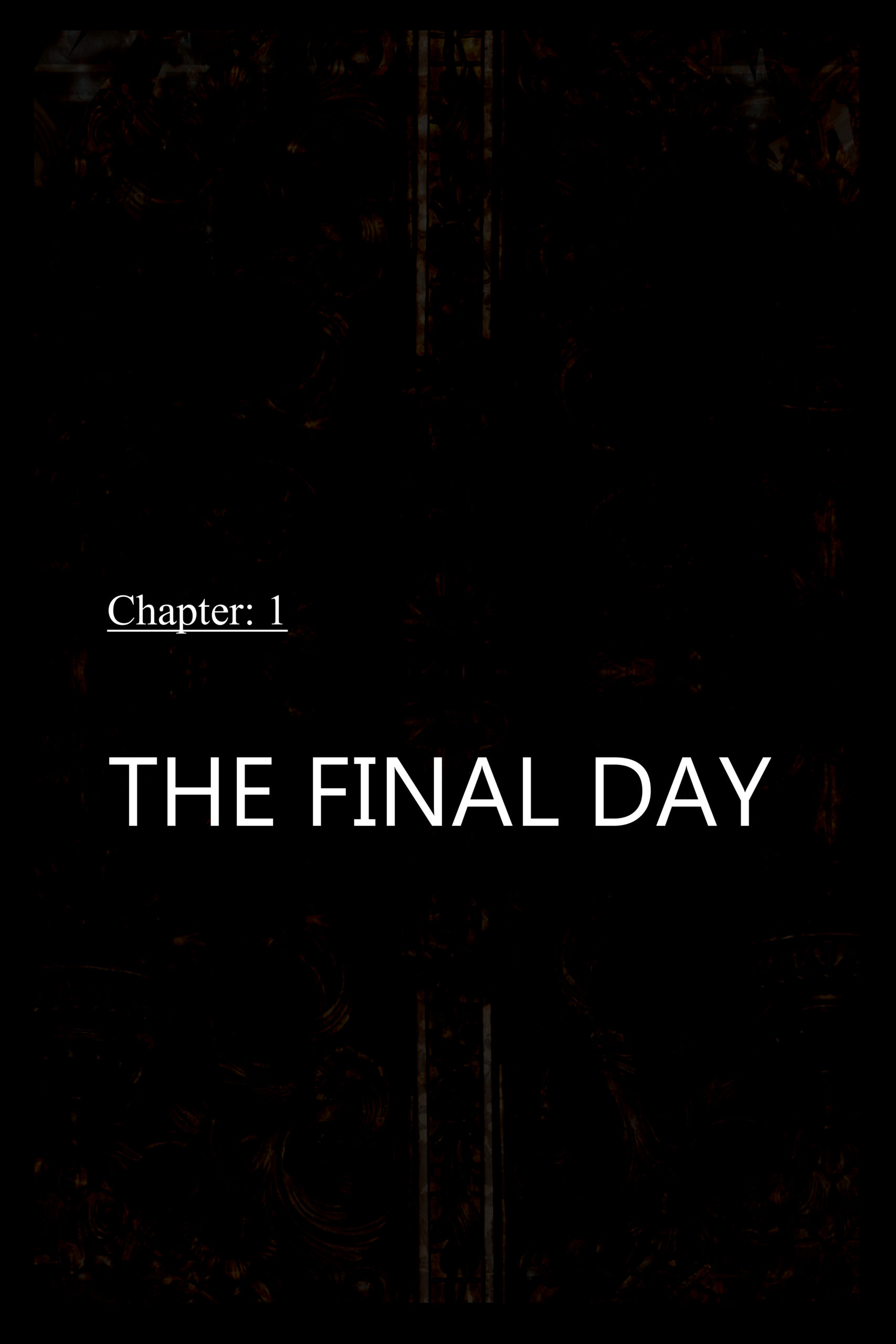 Title card for the first chapter of SEASCAPE, named "THE FINAL DAY"